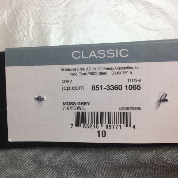 Liz Claiborne Classic Skinny Capris Moss Gray 10 - Picture 5 of 12